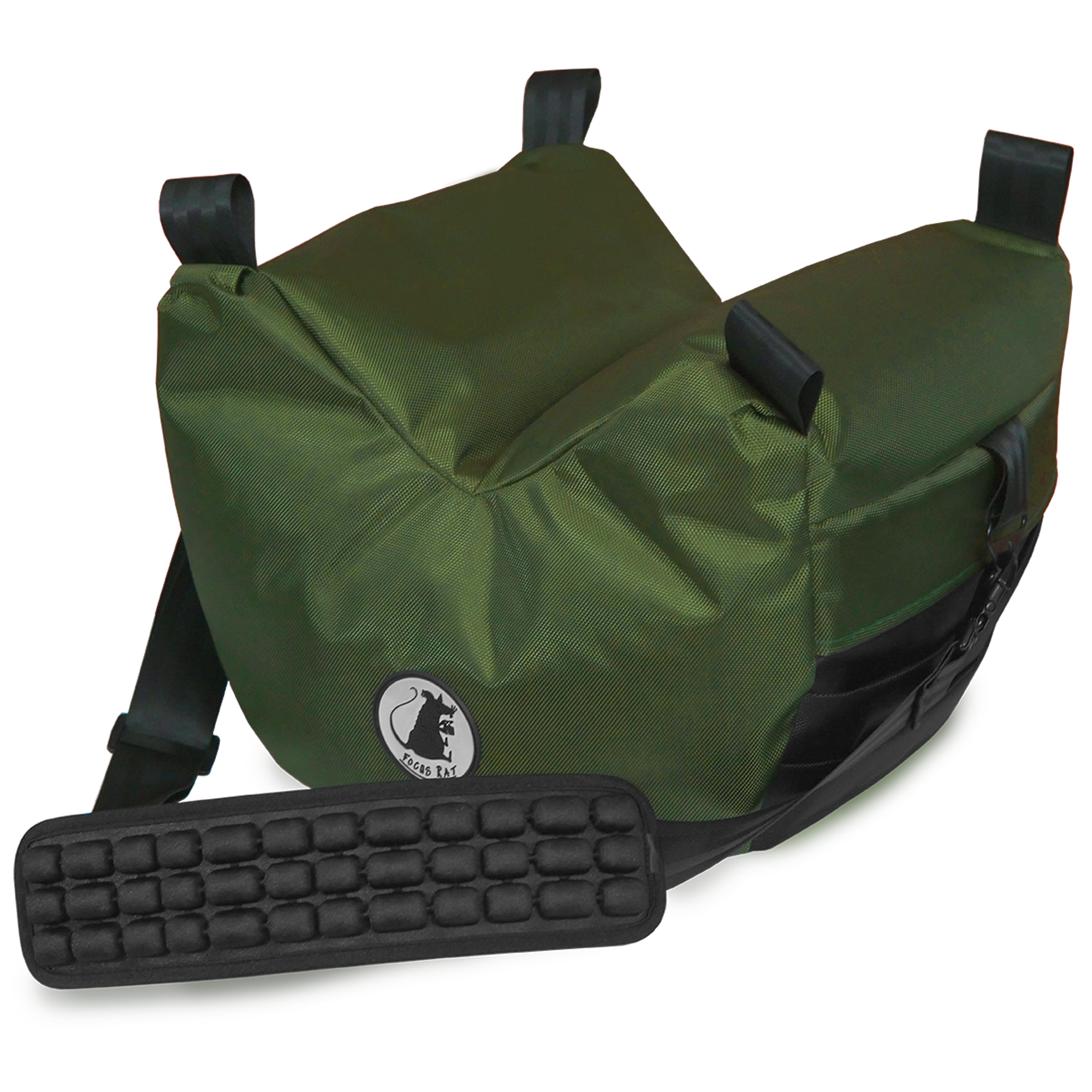 Cine Saddle like Steady Bag Large Navy Green color Part 3