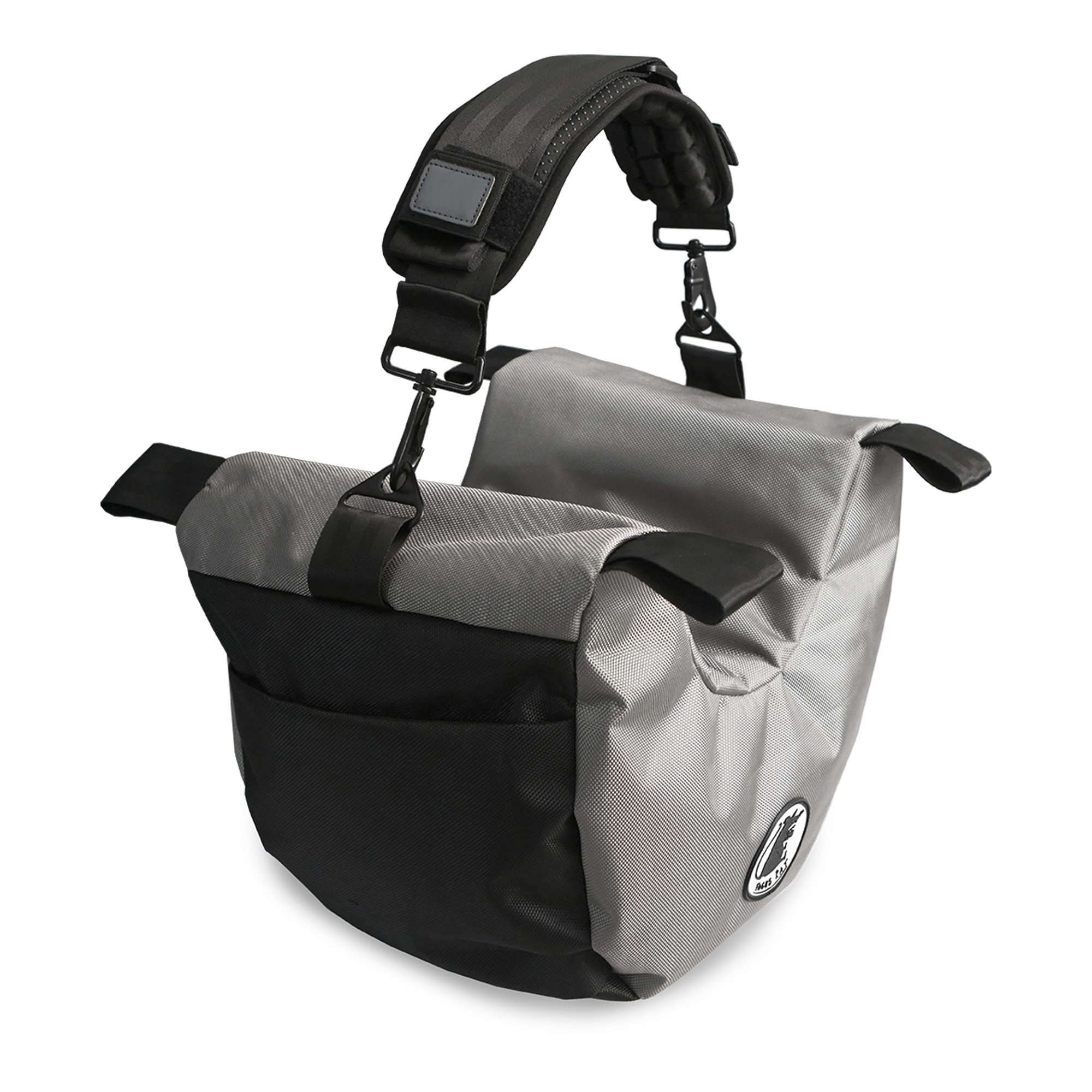 Cine saddle like Steady Bag medium size Platinum Silver colour hanging