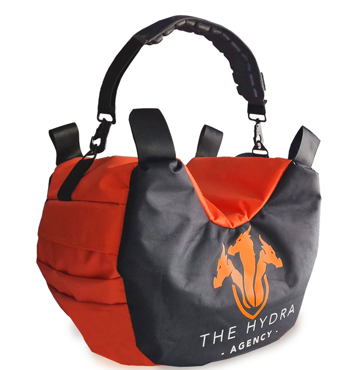 Customizable Professional Steady bag (Steady Saddle) Large Custom Bag Burnt Orange with Hydra logo